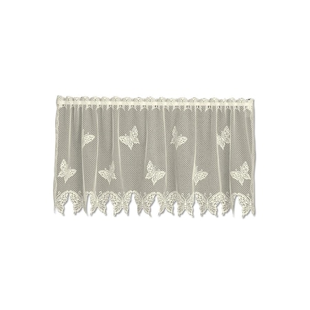 Back2Basics Butterflies 60 x 24 in. Tier - Ecru BA74720